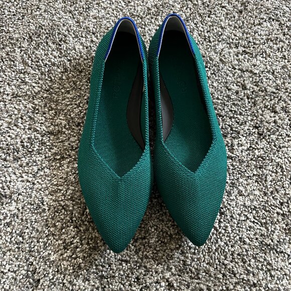 Rothy's The Point II in Dark Emerald, Size 5 - Picture 4 of 4